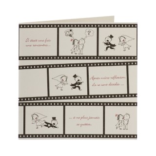 Faire-part mariage FILM DES MARIES