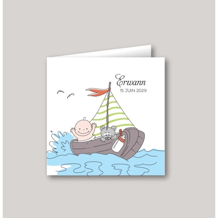 Faire part de naissance, matelo