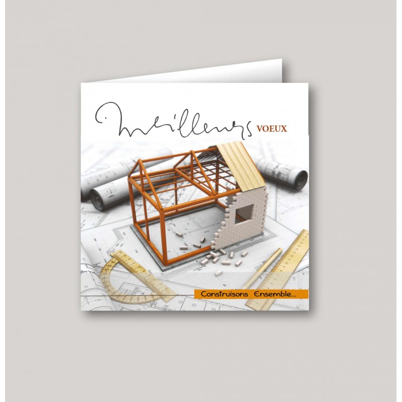 30 Cartes Détape Construction De Maison Avec Carte De Vœux