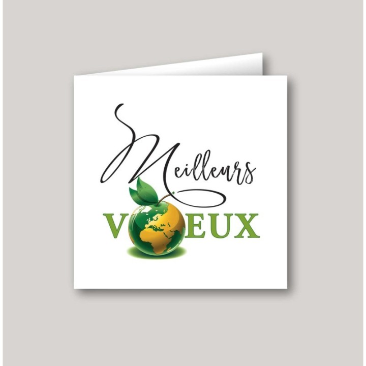 CARTE DE VŒUX NOTRE PLANÈTE en Français