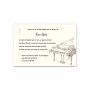 carte décès, condoléances dessin de piano  pour musicien