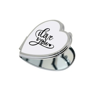 MIROIR DE POCHE, cadeau Ilove you, Maman, Je t’aime amour, st valentin, fêtes des mères,