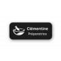 Badge gravé porte le nom, prénom ou la profession idéal pharmacien, médecin, préparateur.  graveur à grenoble