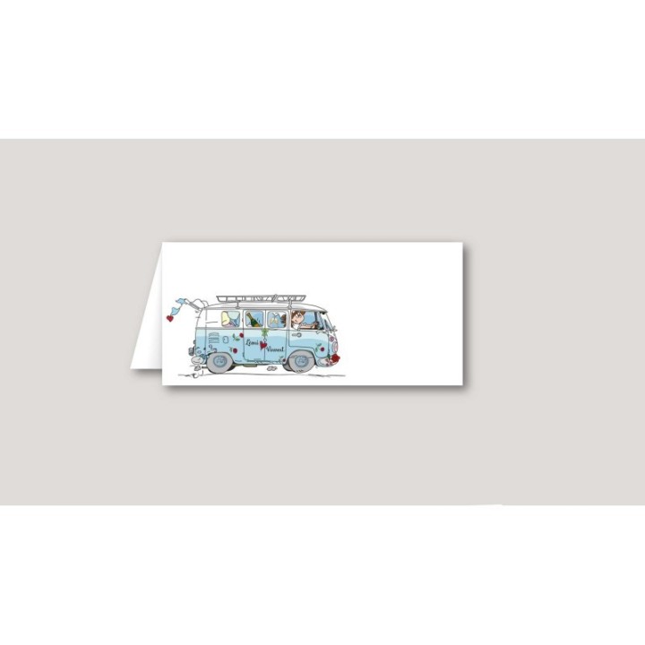 MARQUE PLACE  ILLUSTRE D’UN COMBI SPLIT BLEU VINTAGE CRÉATION 
 MADE IN GRENOBLE