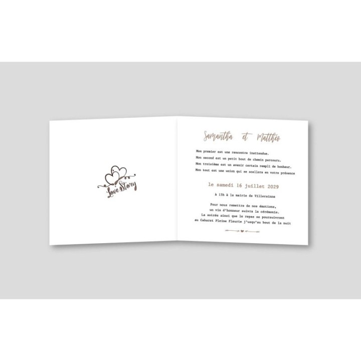 INVITATION AU  MARIAGE LES FUTURS MARIES EN TROTINETTE POUR DE BELLES AVENTURES LA VIE A DEUX