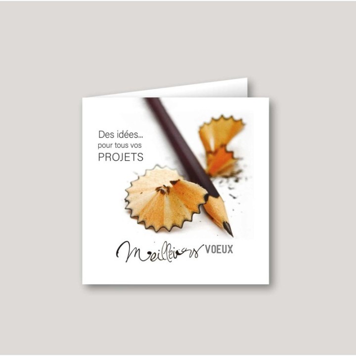 carte de vœux ENTREPRISE  CRAYON ESQUISSE POUR PROJET CARTE  BONNE ANNEE