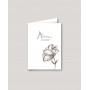 carte menu mariage, Illustration de dessin des roses façon aquarelle