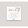 carte invitation au repas mariage feuillage en aquarelle a Grenoble
