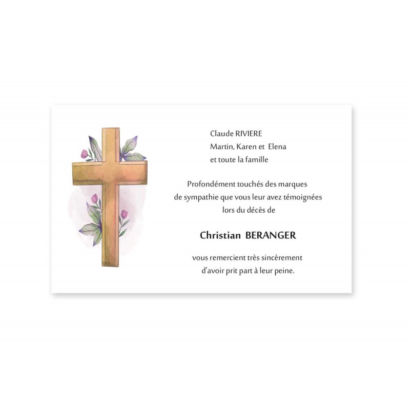 Croix de confirmation faite à la main -  France