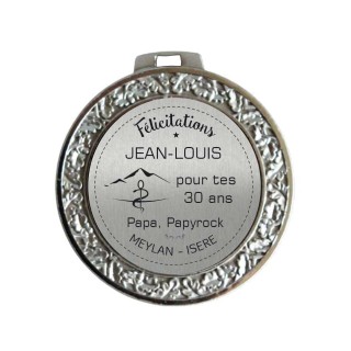 Médaille hommage argent  70 mm récompense le mérite  le mérite gravée