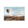 carte remerciements décès, voyage en montgolfière, en  paysage africain