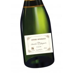 étiquette bouteille  vin, ou champagne, anniversaire personnalisée à GRENOBLE