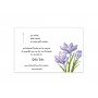 Remerciements décès fleurs épice du safran floraison bleutée