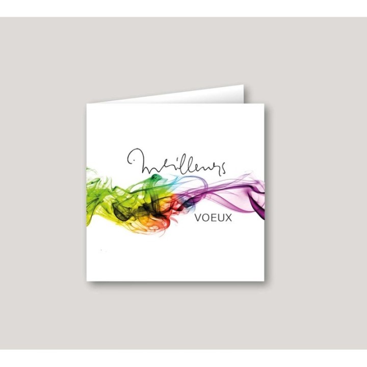 carte de voeux personnalisee
une vague artistique colorée design