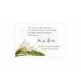 Carte remerciements  condoléances beauté de arums blanc