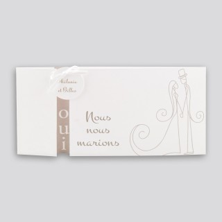 FAIRE PART MARIAGE TAFFETAS, TAFFETAS, FAIRE PART MARIAGE TAFFETAS