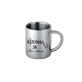 Mug INOX métal  customise personnalise, logo, cadeau,  promotionnel.