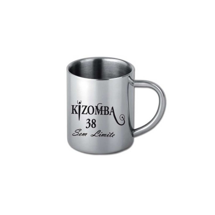 Mug INOX métal  customise personnalise, logo, cadeau,  promotionnel.