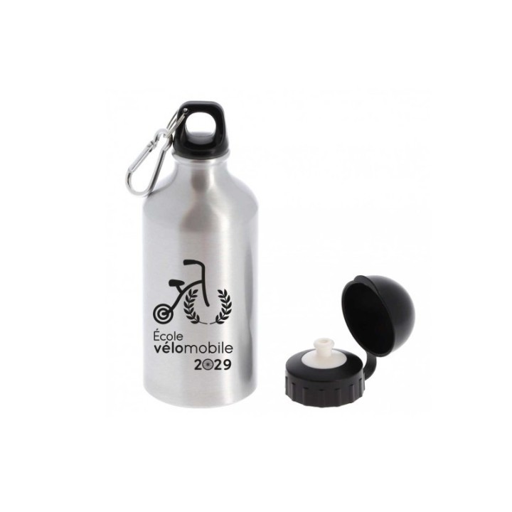 GOURDE ALUMINIUM métal  customise personnalise, logo, cadeau souvenir