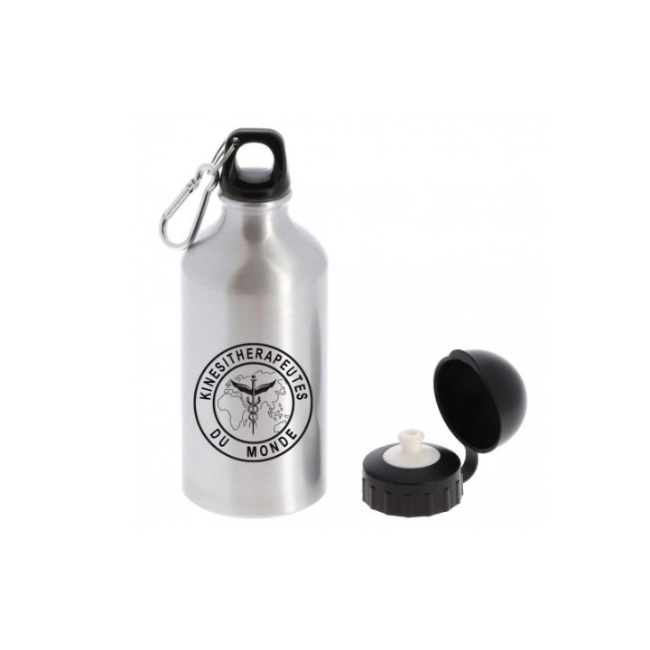 GOURDE ALUMINIUM métal  customise logo, cadeau anniversaire