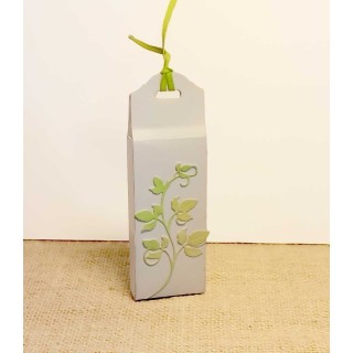 BOITE A DRAGÉE VEGETAL colorise VERT dégrade  3D personnalisée Prénoms