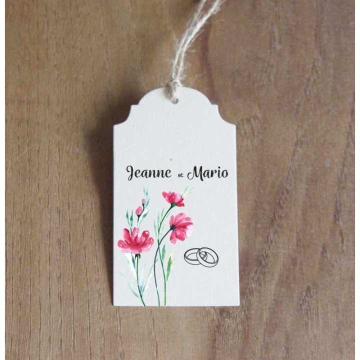 étiquette PASSIFLORE boite à dragée, à pochon, ou savon,  Fleurs végétale