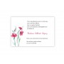 CARTE REMERCIEMENTS DECES  JOLIES FLEURS  DESIGN CYRACCUS