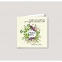 CARTE meilleurs VOEUX HERBIER, couronne herbes aromatiques