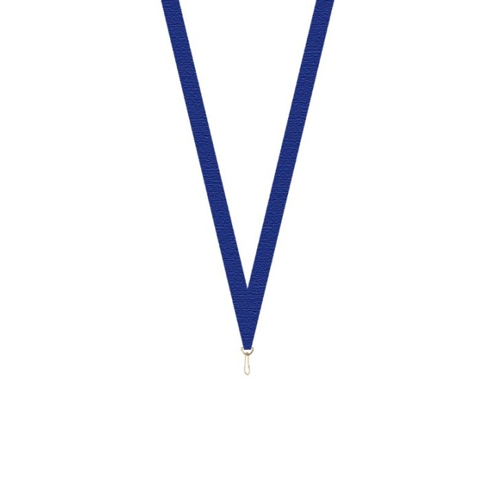RUBAN BLEU TOUR DE COU MEDAILLE