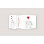 Faire part mariage design humour en 3 volets plies imprimeur-graveur-des-alpes.fr