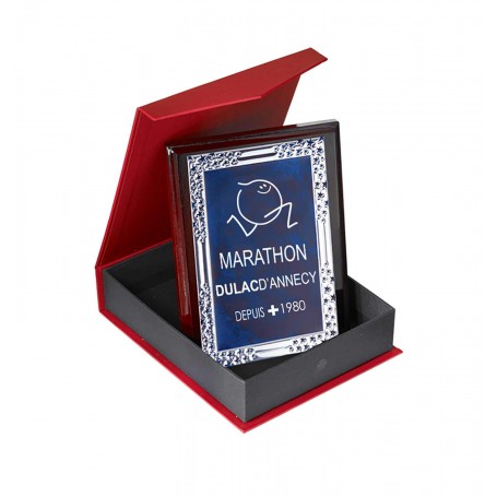 TROPHEE personnalisé  PLAQUE GRAVEE dans son  coffret écrin