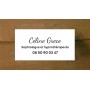 plaque gravée  PVC sophrologue blanche lettres noires 14x7 cm  pro. libérale, médecin