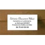 plaque gravée  en PVC  blanche lettres noires 14x7 cm  pro. Formatrice