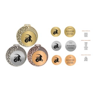 Médaille D’OR  GRAVÉE personnalisée RENDRE HOMMAGE  récompense le   mérite, le sportif, le service rendu