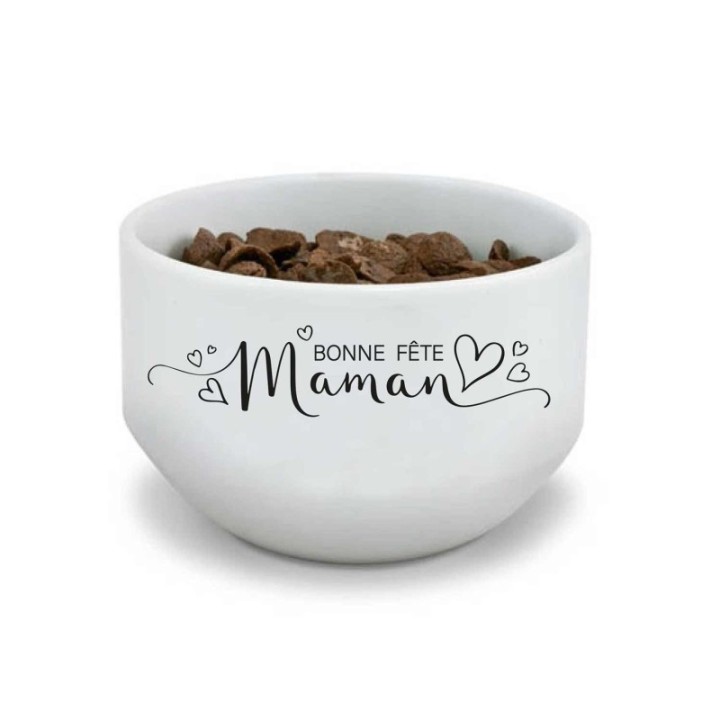 BOL céramique BLANC personnalise, cadeau POUR MAMAN à Grenoble
