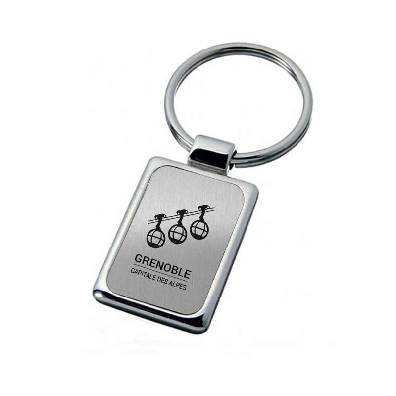 Porte-clés Officiel Audi En Acier Inoxydable - Logo Audi Mat, Anneaux Brillants - Cadeau Fan De La Marque