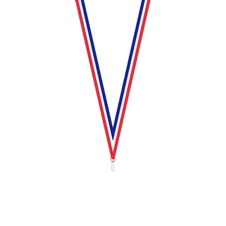 badminton  ruban tricolore pour medaille - imprimeur-graveur-des-alpes.fr