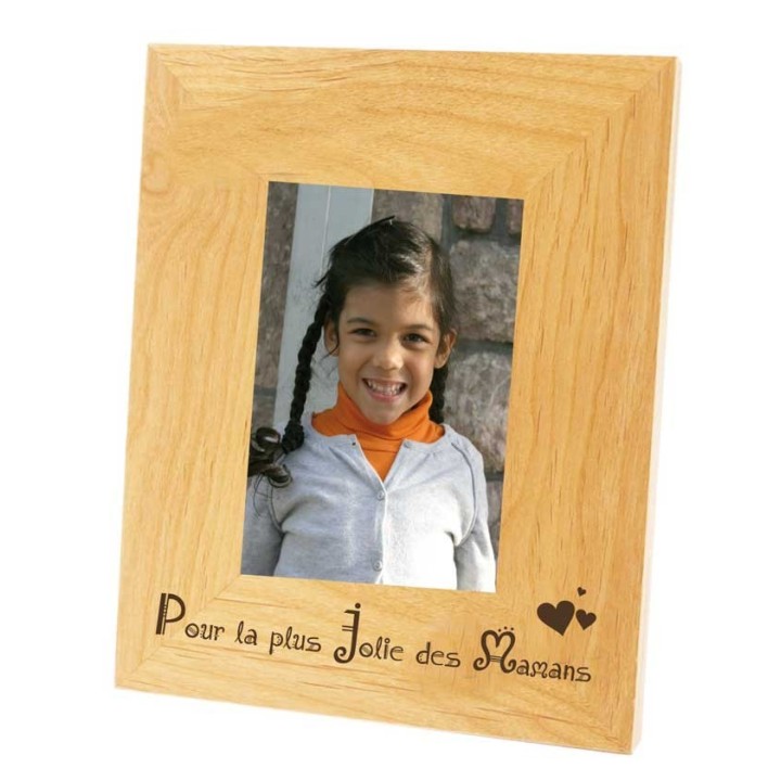 cadre photo en bois de hêtre gravé a Grenoble