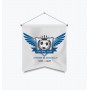 Fanion en papier indéchirable blanc personnalise club football