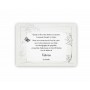 CARTE REMERCIEMENTS DECES MALYS PERSONNALISEE   BEAU PAPILLON POUR DES CONDOLEANCES
