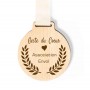 MEDAILLE EN BOIS NATUREL GRAVEE PAR
IMPRIMEUR GRAVEUR DES ALPES.FR A GRENOBLE
