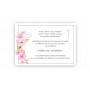 Carte remerciements décès FLEURS DE GRACE ET CROIX CATHOLIQUE