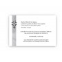 carte condoléances, CROIX HUGUENOTE remerciements deces carte