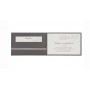 Faire part invitation mariage GRIS ANTRACITHE, personnalise ruban toile
