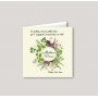 CARTE DE VOEUX entreprise personnalisée HERBIER, couronne herbes  sauvages de Provence