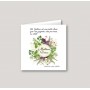 CARTE nouvel an  PERSONNALISEE VOEUX entreprise HERBIER, en herbes  sauvages de Provence