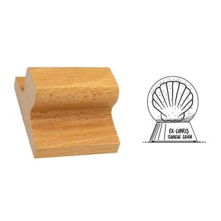 TAMPON ex-libris tampon bois naturel, fabricant imprimeur-graveur-des-alpes.fr a Grenoble
