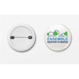 Badge rond  75 MM LOGO personnalisé cadeau évènement anniversaire a Grenoble