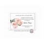 carte remerciement décès,  Bouquet fleurs d’œillets roses, www.imprimeur-graveur-des-alpes.fr