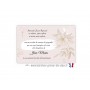 carte remerciement décès, FLEUR DE GRACE LUXURY, www.imprimeur-graveur-des-alpes.fr